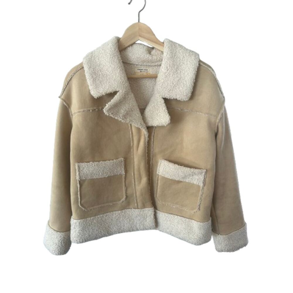 Marine Layer Women's Quebec Faux Suede and Sherpa Jacket - XS